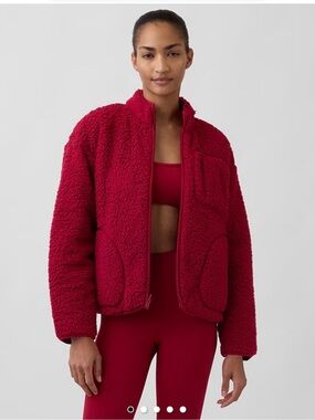 GAPFIT Reversible Women's Sherpa Zip Jacket size large
